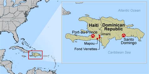 Haiti Map Of Caribbean