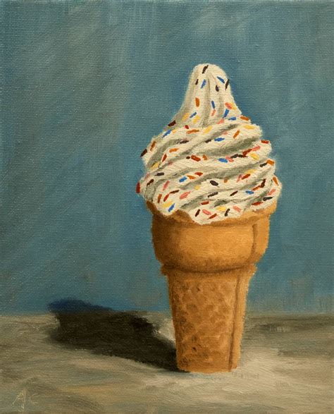 Ice Cream Cone Painting by Earl Chaplin | Saatchi Art