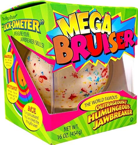 Amazon.com : Giant Jawbreaker Candy | Mega Bruiser | 3 3/8" | Jumbo ...