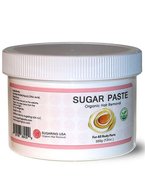 Sugaring Paste sample jar for personal Organic Hair Removal. Includes 12oz small jar of organic ...