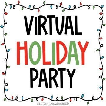 Virtual Holiday Party | Digital Holiday Party by Class With Christa