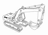 Excavator Coloring Page At GetDrawings  Free Download sketch template