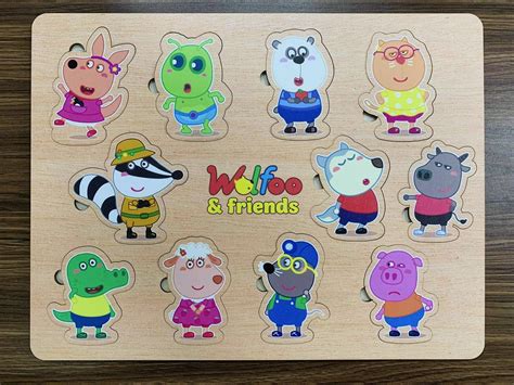 Wolfoo and Friend Wooden Jigsaw Puzzle- Learning toys – Wolfoo World Store