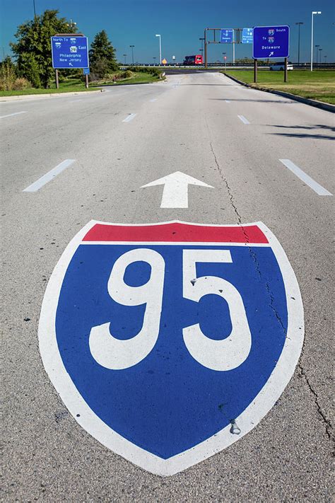 Interstate 95 Road Sign Photograph by Panoramic Images - Fine Art America