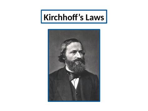 Kirchhoff's Laws - A Level Physics | Teaching Resources