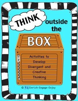 Think Outside the Box -- Game, Center, Brain Break, Bulletin Board (GATE/STEM) | Creative ...