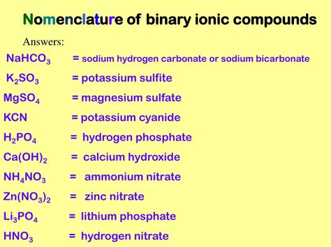 PPT - IONIC COMPOUNDS: Names and Formulas PowerPoint Presentation, free ...