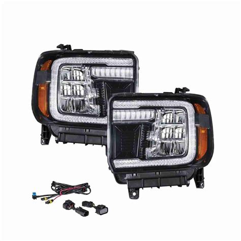 2014-2018 GMC Sierra 1500 LED Reflector Headlights (pair) - Automotive ...