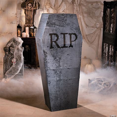 Coffin Cardboard Stand-Up Halloween Decoration | Oriental Trading