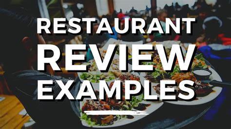 30+ Good Restaurant Review Examples to Copy & Paste