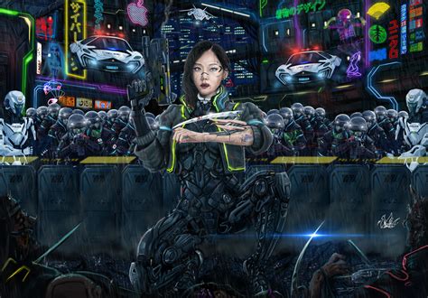 ArtStation - Japan futuristic cyberpunk