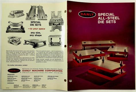 1978 Vintage DANLY SPECIAL ALL STEEL Die Sets Catalog | eBay