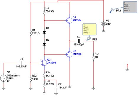 Design a class AB audio amplifier - Electrical Engineering Stack Exchange