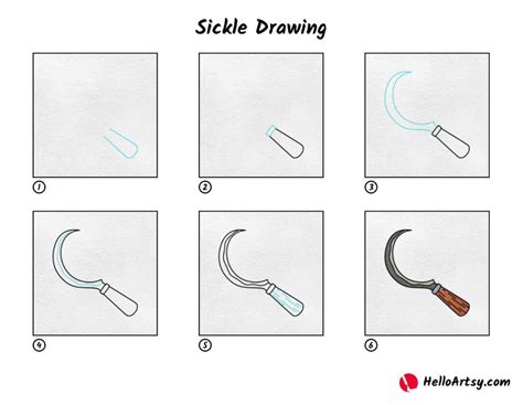 Sickle Drawing - HelloArtsy