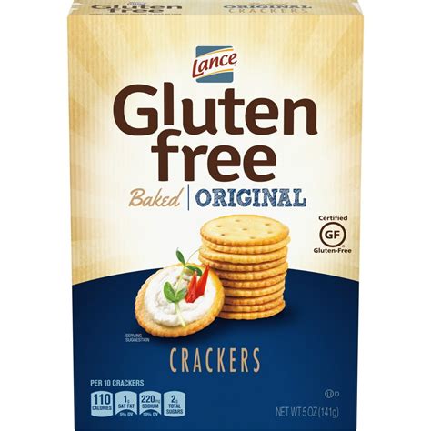 Lance Gluten Free Crackers, Original Baked, 5 oz Box - Walmart.com ...