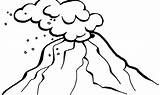 Volcano Printable Coloring Pages sketch template