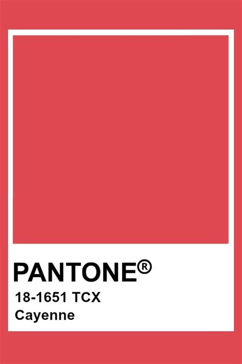 Pantone Cayenne | Kleurenpalet