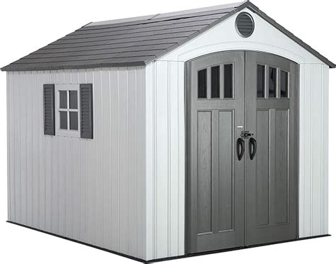 Lifetime 60202 8 x 10 Ft. Outdoor Storage Shed, Gray : Amazon.co.uk: Garden & Outdoors