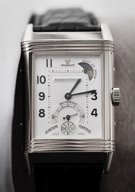 Jaeger-LeCoultre 'Reverso' Square Face Leather Strap Watch | SOLETOPIA