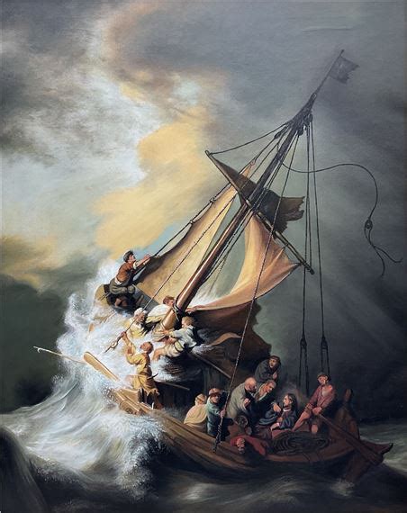 The Storm On The Sea Of Galilee Painting