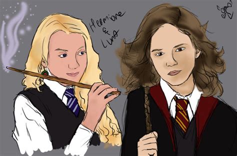 Luna Lovegood and Hermione Granger - Hermione Granger and Luna Lovegood friendship Fan Art ...