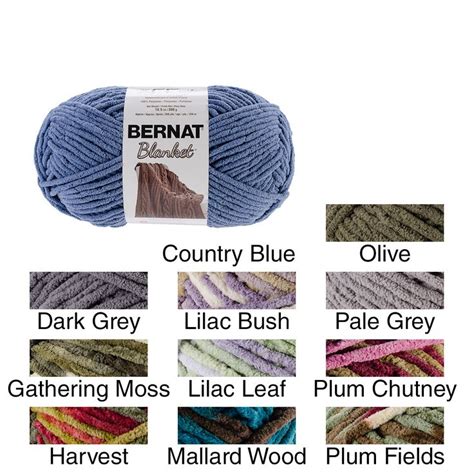 Bernat Yarn Color Chart