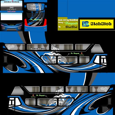 65+ Livery BUSSID SDD (Double Decker) Koleksi HD Part 4 - Raina.id