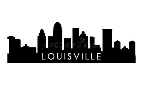 Louisville Skyline Silhouette. Stock Vector - Illustration of outline ...