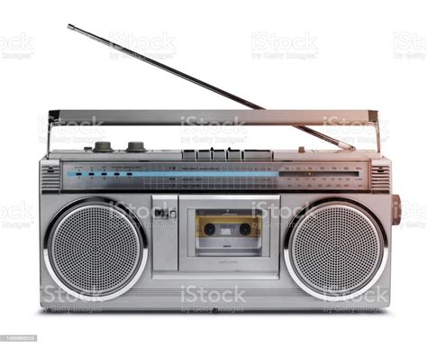 Eighties Vintage Radio Cassette Player Stock Photo - Download Image Now ...