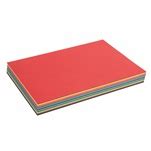 Coloured craft paper - 120 grams, 180 sheets - A4, 17 colours + white - 21 x 29.7 cm | Heutink ...