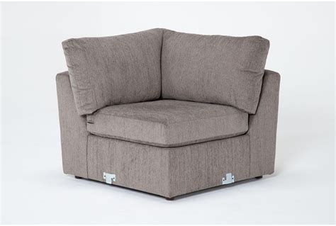 Basil Grey Fabric Modular Corner Unit | Living Spaces