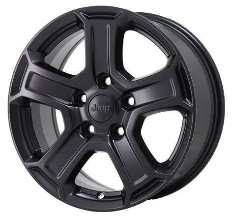 JEEP WRANGLER 2018 - 2021 SATIN BLACK Factory OEM Wheel Rim (Not Replicas) - Walmart.com ...