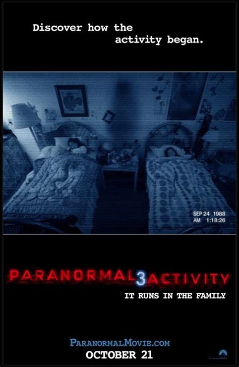 Paranormal Activity 3 Poster |Teaser Trailer