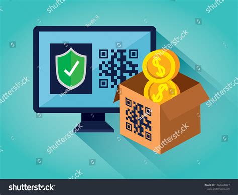 Computer Box Code Qr Vector Illustration Stock Vector (Royalty Free) 1660468027 | Shutterstock