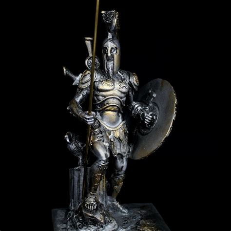 Ares God of War Statue Greek 9.10/23cm Silver Coloured Handmade ...