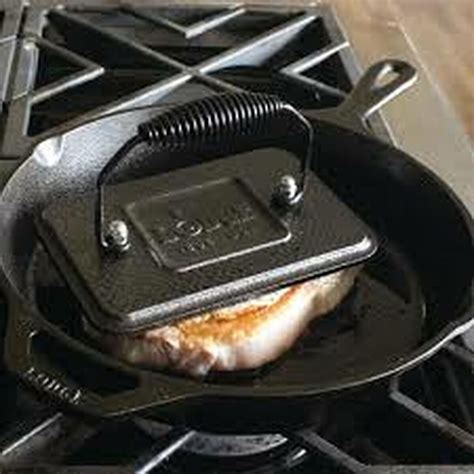 Rectangle Cast Iron Grill Press | Chefs Essentials