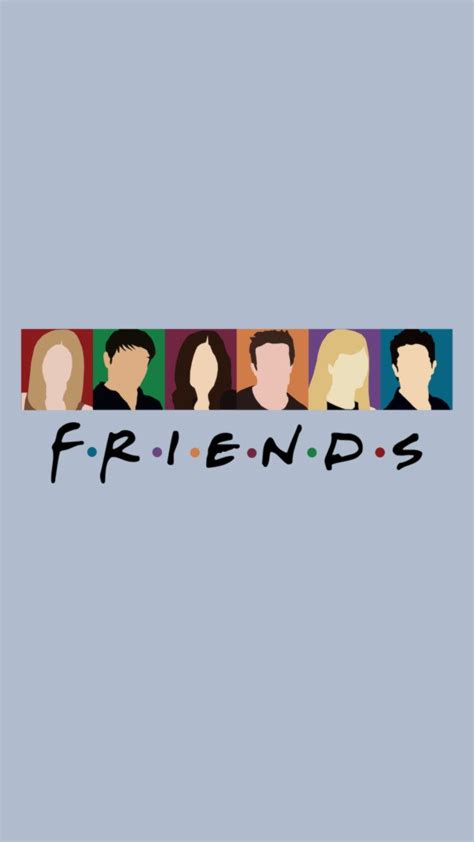 the friends logo is shown in different colors and sizes, including one for each family member