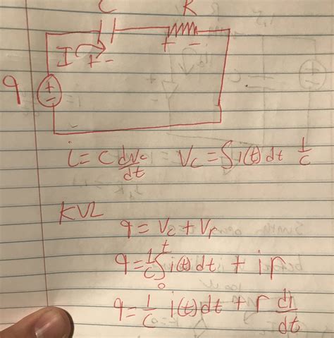 capacitor - how does the differential equation for a series RC circuit ...