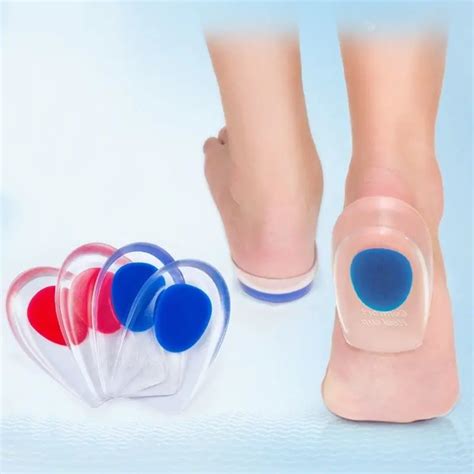 Comfort Heel Pain Insoles Relieve Foot Pain Silicon Gel Heels Cup ...