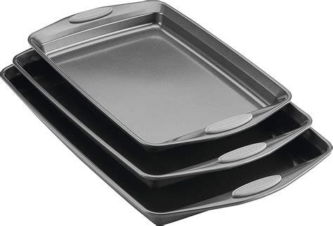 Rachael Ray Nonstick Bakeware Set with Grips, Nonstick Cookie Sheets ...