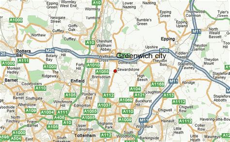 Map Of Greenwich England - ToursMaps.com