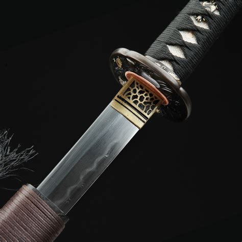 High Quality Katana | Handmade Samurai Sword Pattern Steel Real Hamon With Miracle Tsuba ...