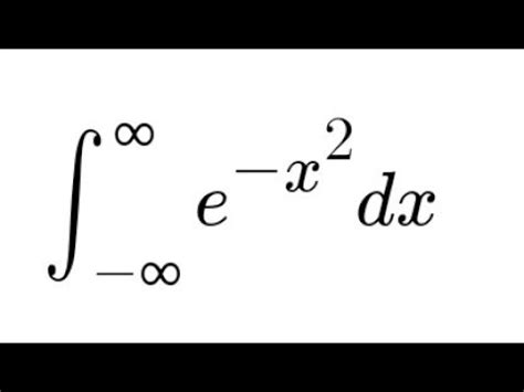 Solving the Gaussian integral using the Gamma function - YouTube