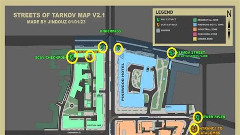 All exfil locations on Streets of Tarkov map in Escape from Tarkov - Pro Game Guides