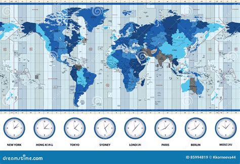 World Time Zone Map 2023