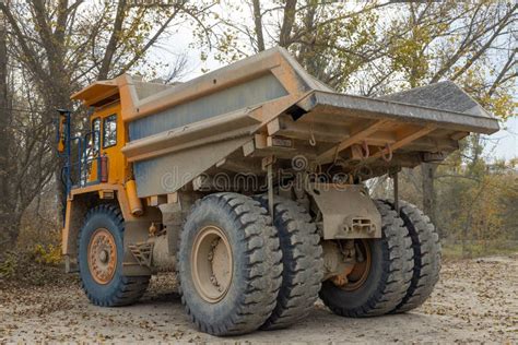 Large Mining Dump Truck. Transport Industry Stock Image - Image of work ...