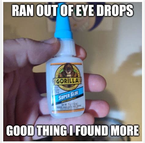 2 drops in each eye | Gorilla Glue Girl | Know Your Meme