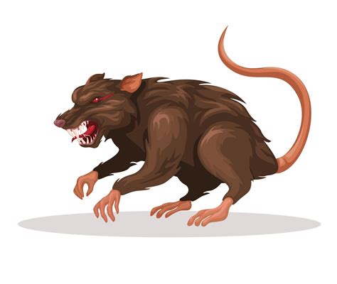 Monster Rat character cartoon illustration vector 14995768 Vector Art ...