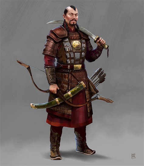 oana dascalu - Mongols - character concept sketches