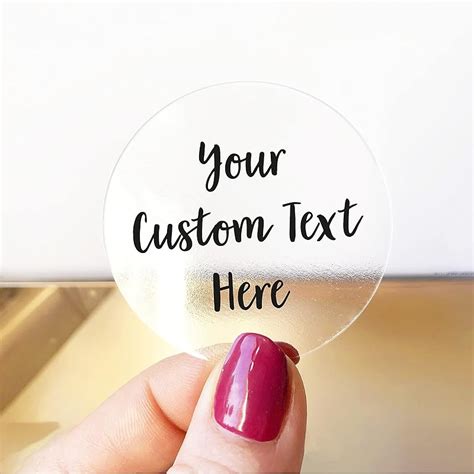 Custom Product Label Stickers, Personalized Business Labels, Logo Sticker Sheet, Round Packaging ...